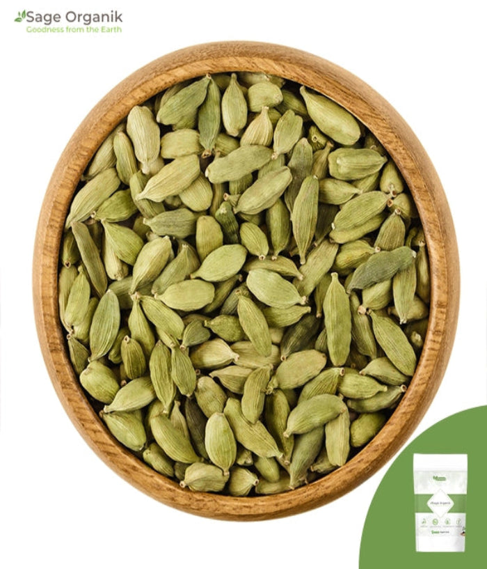 Organic Green Cardamom Whole (Elaichi)