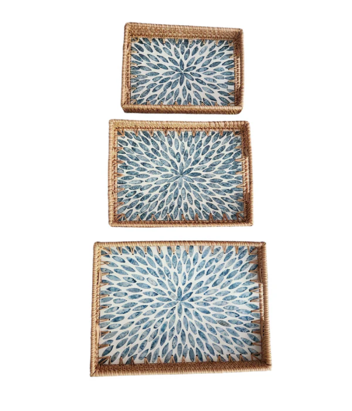 Rattan Harmony (Set of 3 serving trays)