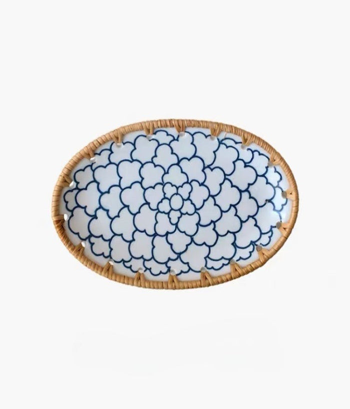 Rattan Haven (Set of 3 tea time plates)