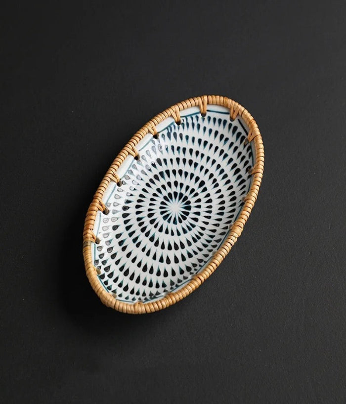 Rattan Haven (Set of 3 tea time plates)
