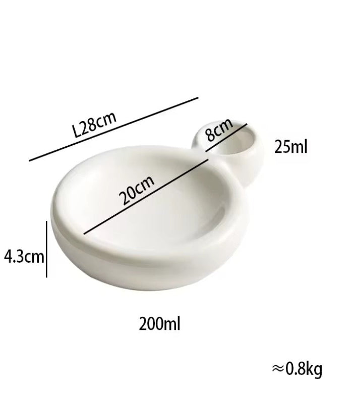Pottery Loft (Serving Plate with Side dip)