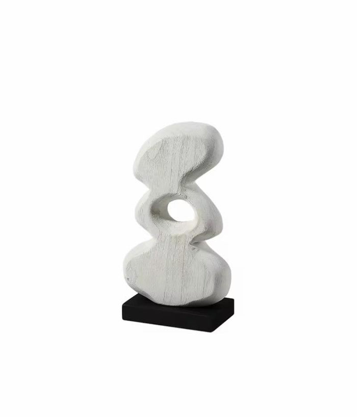 Serene Silhouettes – Abstract Wooden Sculpture (Set of 2)