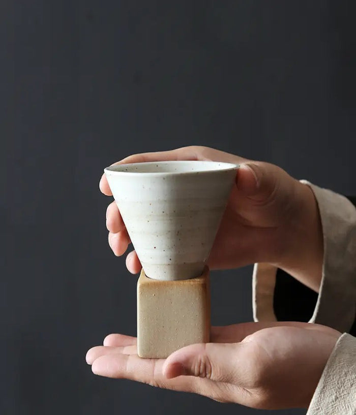 Clay Cuddles (set of 3 coffee/tea cups with stand)