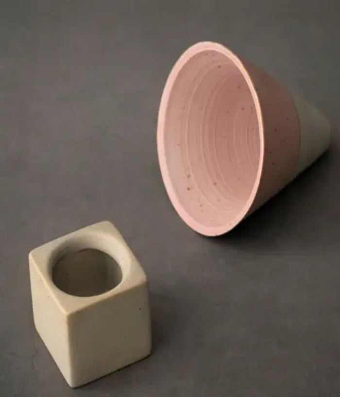 Clay Cuddles (set of 3 coffee/tea cups with stand)