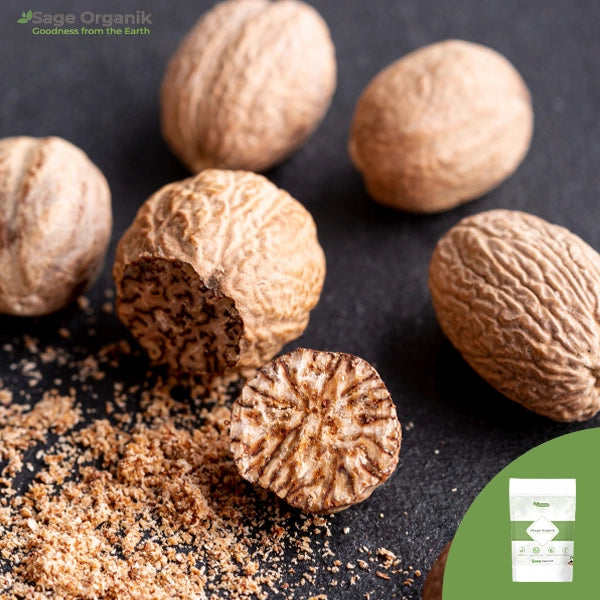 Organic Nutmeg Whole (Jaiphal)