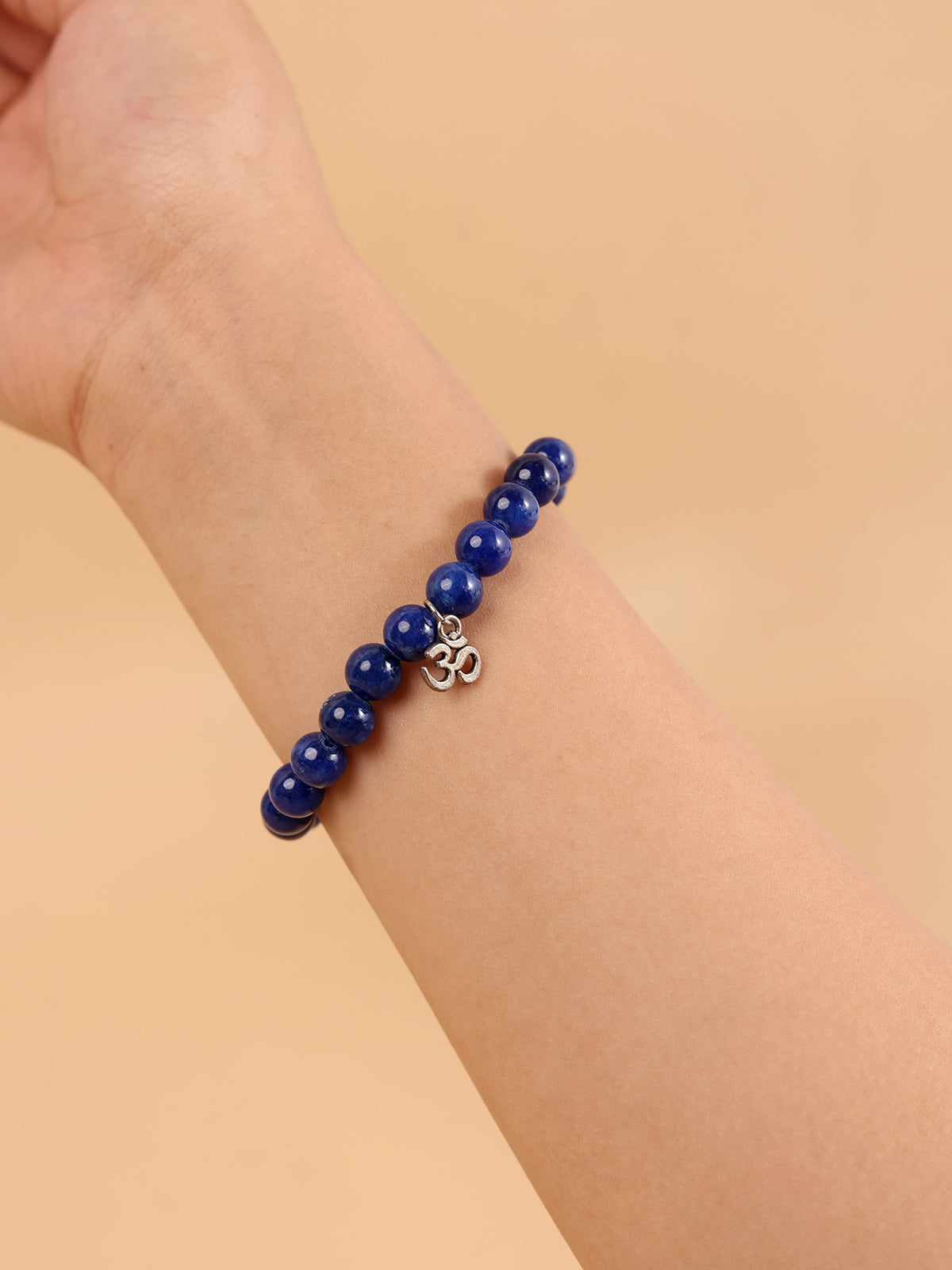 Blue OM Tiger Eye Bracelet