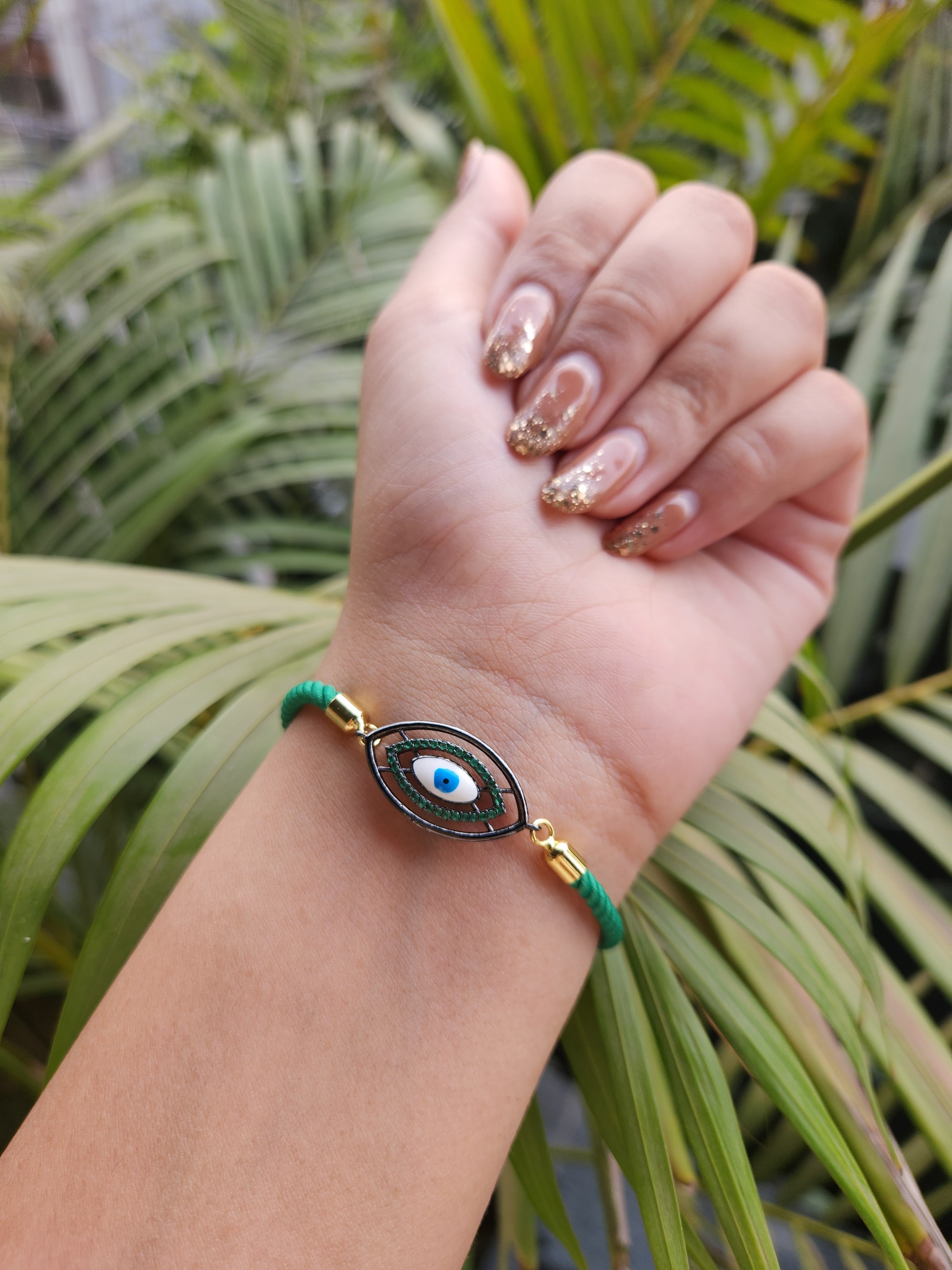 Green Evil Eye Bracelet