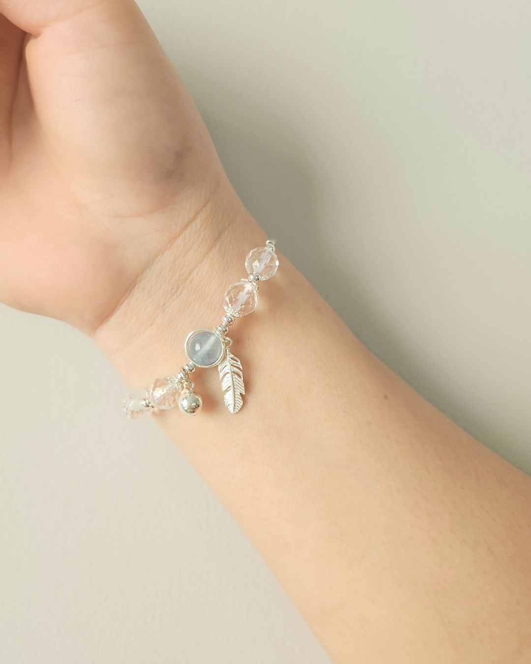 Turquoise Leaf Bracelet (Sterling 925 Silver)