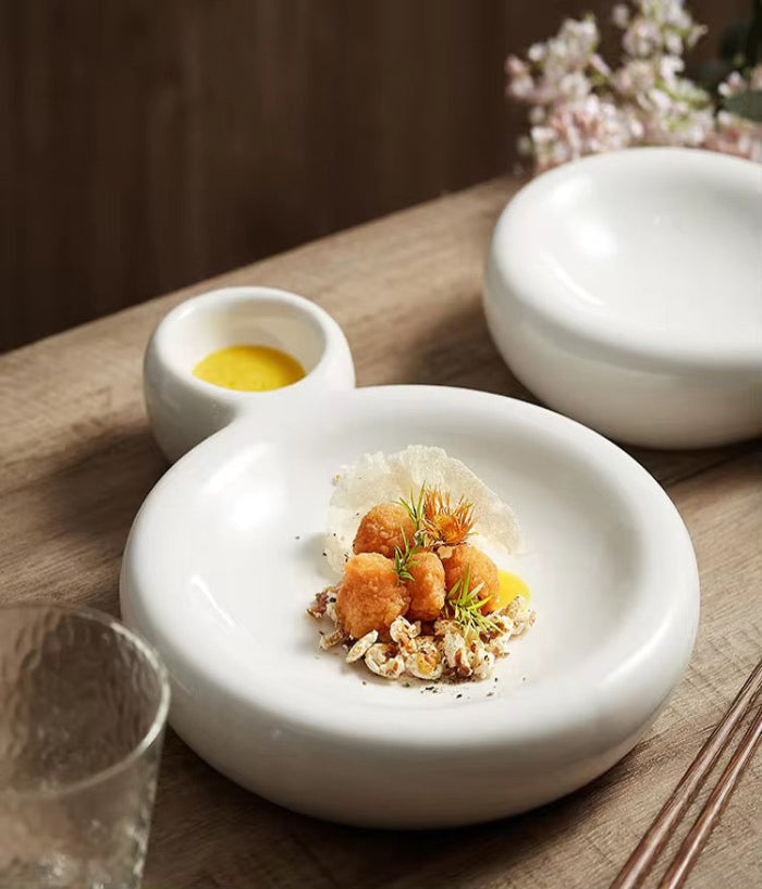 Pottery Loft (Serving Plate with Side dip)