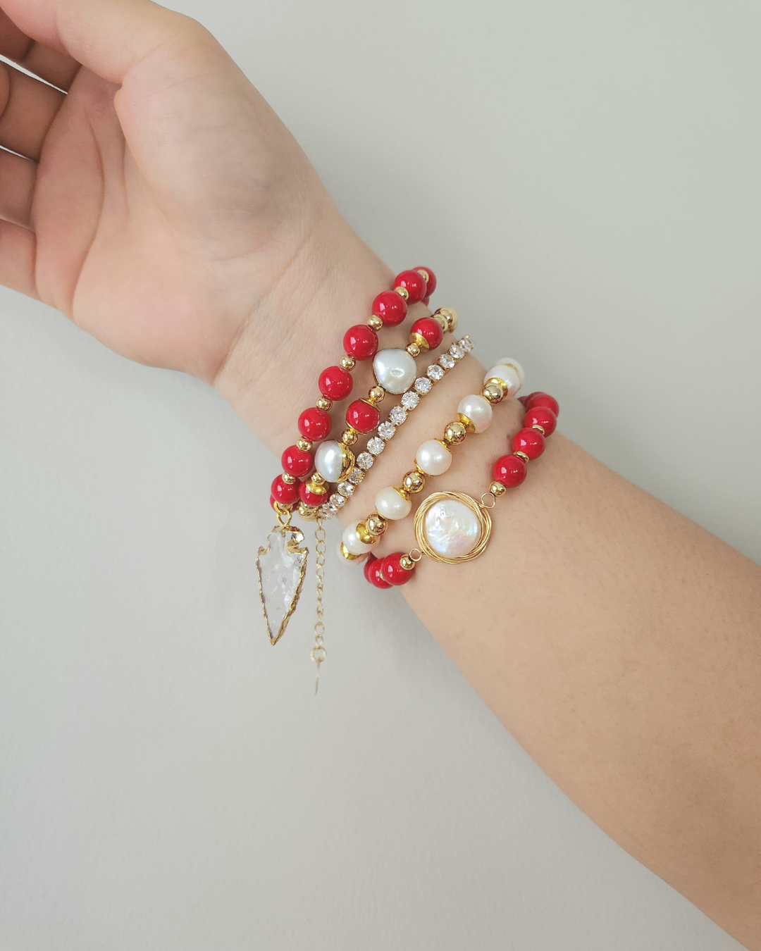 The “Red” Stack Bracelet