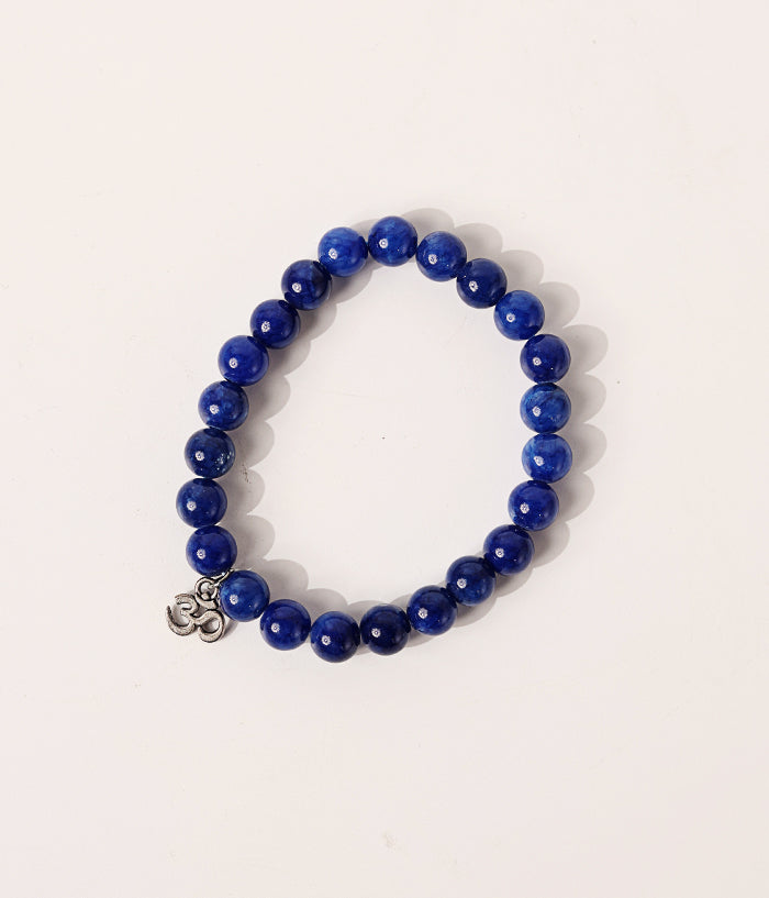 Blue OM Tiger Eye Bracelet