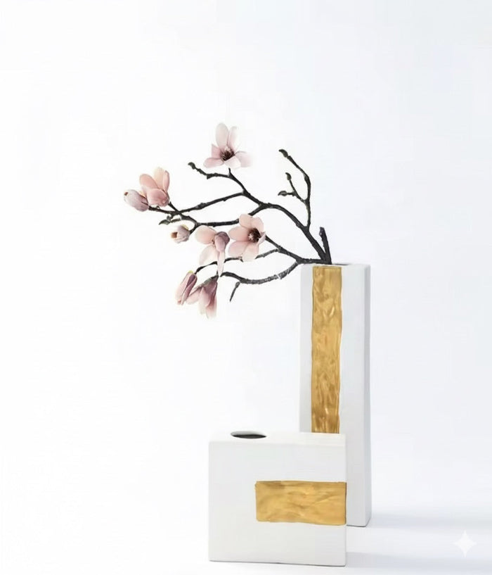 Dhahab (Set of 2 Ceramic Vases)