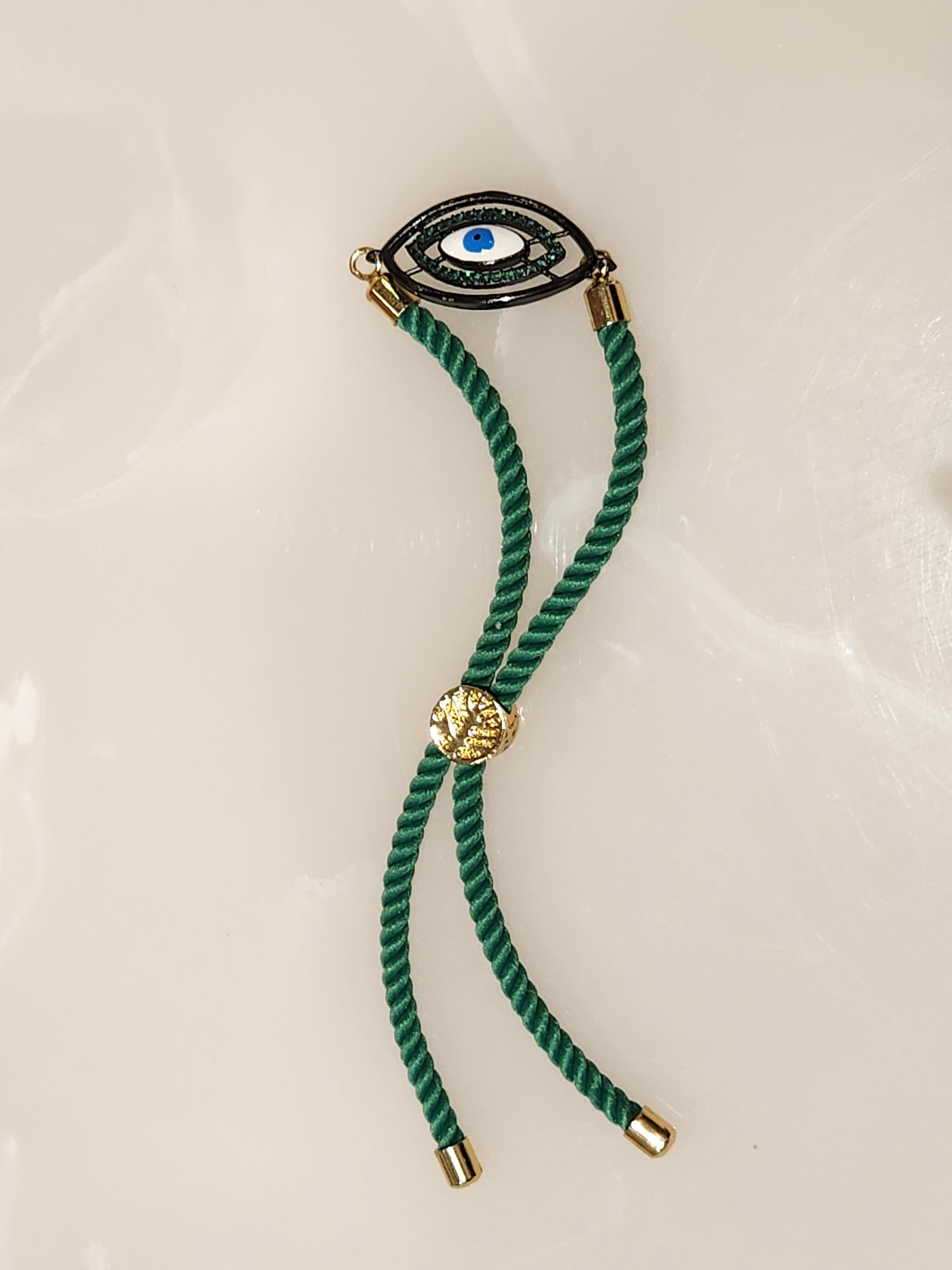 Green Evil Eye Bracelet