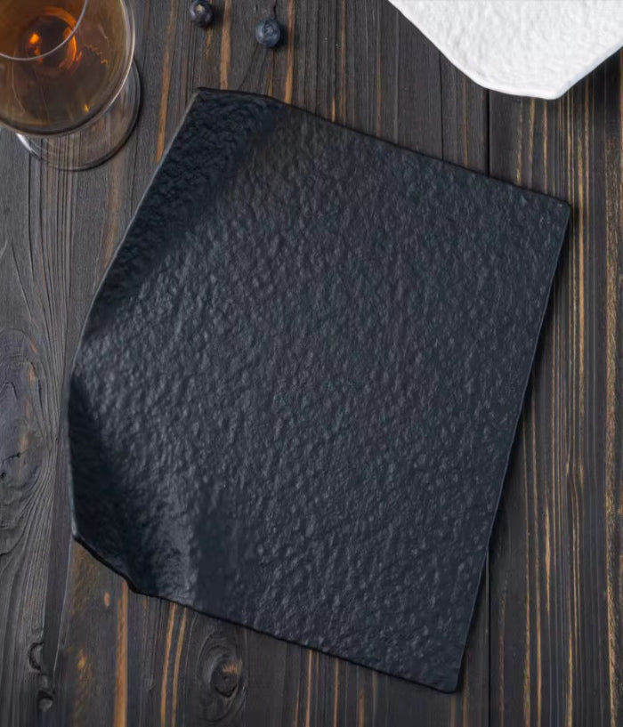 The Coast Ceramic Serving Plate – Black and White Set
