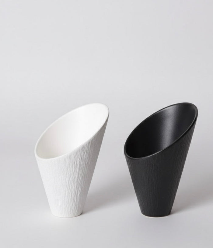 Fired Artistry (Set of 2, One Black & One White)