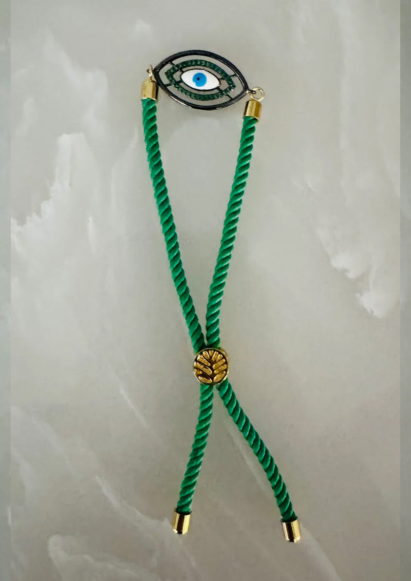 Green Evil Eye Bracelet